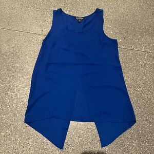 Express Split Back Tank in Royal Blue